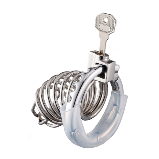 CockLock Peniskäfig Spirodick Edelstahl mit verstellbarem Cockring 40-60mm Umfang & internem Schloss günstig kaufen