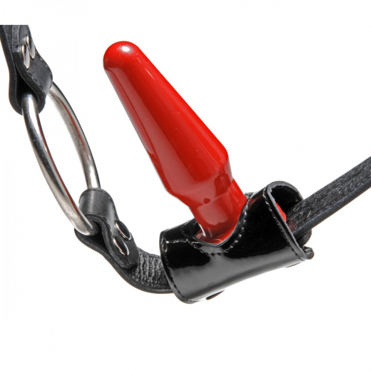Cock-Ring Butt-Plug Harness lockable Premium Leather