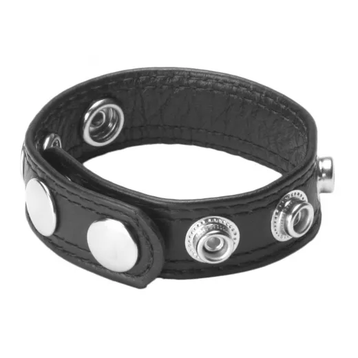 Cockring Leder Speed Snap schwarz