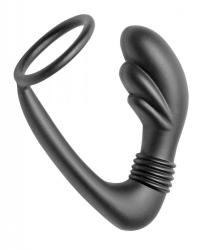 Cock Ring w. P-Spot Plug Cobra Silicone