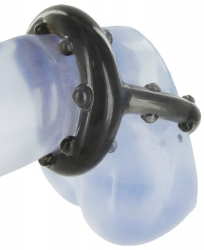 Cock Ring w. Balls Strap C&B Holster TPE