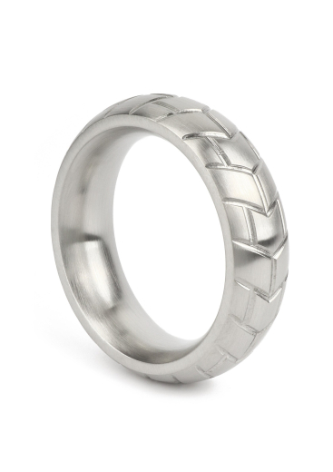 Cock Ring Mega Tire brushed Stainless Steel 45mm