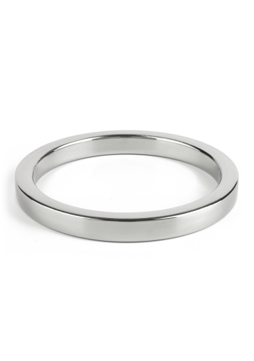 Cock Ring Premium Stainless Steel 6x55mm rectangular flat Steel seamless Penis Ring glossy polished by MR STEEL buy