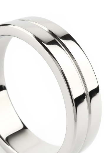 Cockring Single Grooved Acier inoxydable 45mm avec une rainure anneau pénis poli miroir acheter à bas prix