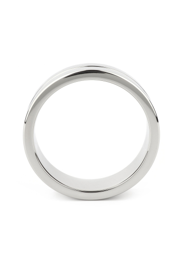 Cockring Single Grooved Edelstahl 50mm mit einer Rille hochglanzpolierter Penisring von MR STEEL kaufen