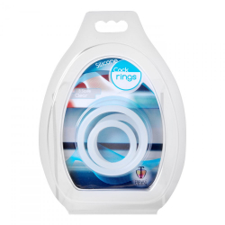 Cockringe Silikon 3-Stück transparent dehnbare Penisringe 3.2cm 3.8cm 5cm Innendurchmesser von TRINITY VIBES kaufen