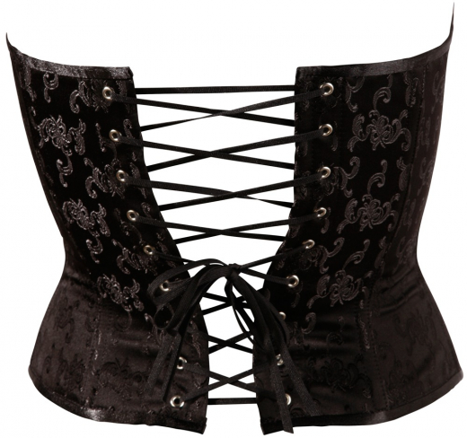 Corsage Brokat-Look gefüttert m. Strapsen