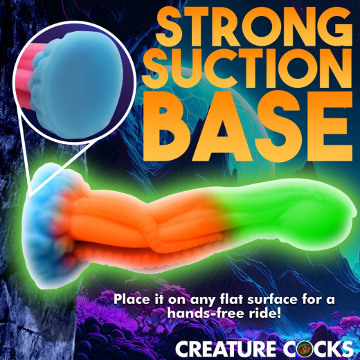 Creature Cocks Alien Dildo Tenta-Glow fluoreszierend Silikon mit festem Kern von CREATURE COCKS günstig kaufen