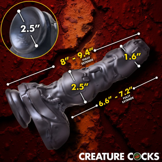 Creature Cocks Cyborg Cock thrusting Fantasy Vibrator w. Remote 3 Thrust- & 3x7 Vibro-Modes rechargeable buy