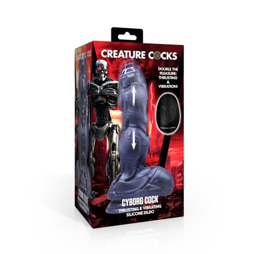 Creature Cocks Cyborg Cock thrusting Fantasy Vibrator w. Remote rechargeable splash-proof by CREATURE COCKS buy