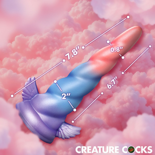 Creature Cocks Deluxe Dream Rider Unicorn Vibrator m. Fernsteuerung mit Spiralrippen & Saugfuss günstig kaufen