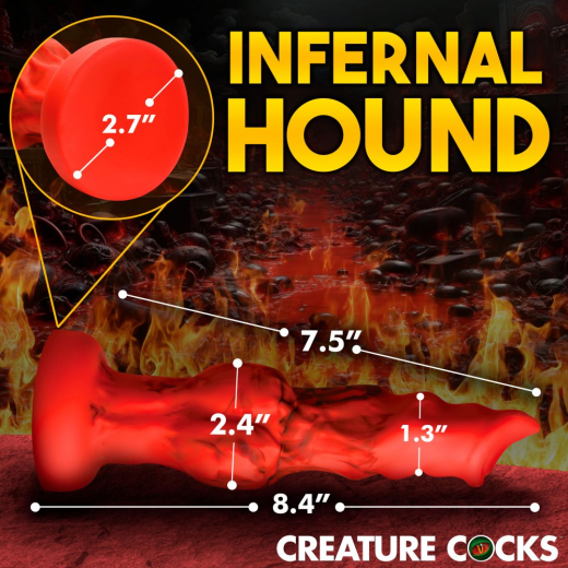 Creature Cocks Dildo Fire Hound large Silikon
