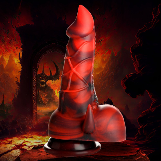 Creature Cocks Dildo Horny Devil m. Saugnapf Silikon
