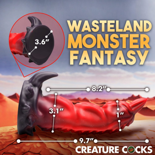 Creature Cocks Dildo Scorpion King Silikon rot-schwarzer Fantasiedildo Skorpionschwanz von CREATURE COCKS kaufen
