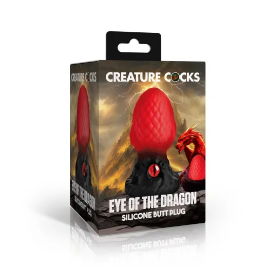 Creature Cocks Eye of the Dragon Fantasie-Analplug Silikon rot schuppenartige Textur von CREATURE COCKS kaufen