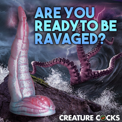 Creature Cocks Fantasiedildo Tentacle Cock Silikon mit Noppen & Rippen 6.1cm Durchmesser mit Saugfuss kaufen