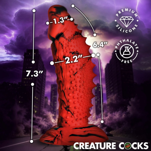 Creature Cocks Gojira Monster-Dildo m. Saugfuss Silikon Saugfuss Fantasiedildo von CREATURE COCKS günstig kaufen