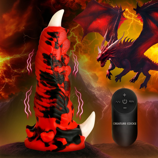Creature Cocks Red Talon Fantasie-Vibrator m. Fernsteuerung