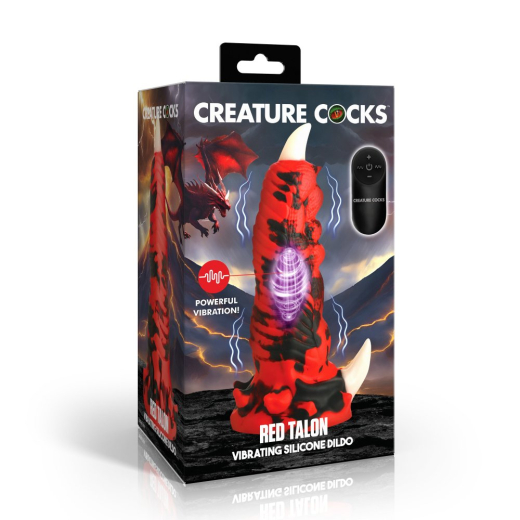Creature Cocks Red Talon Fantasie-Vibrator m. Fernsteuerung wasserdicht m. Saugfuss von CREATURE COCKS kaufen