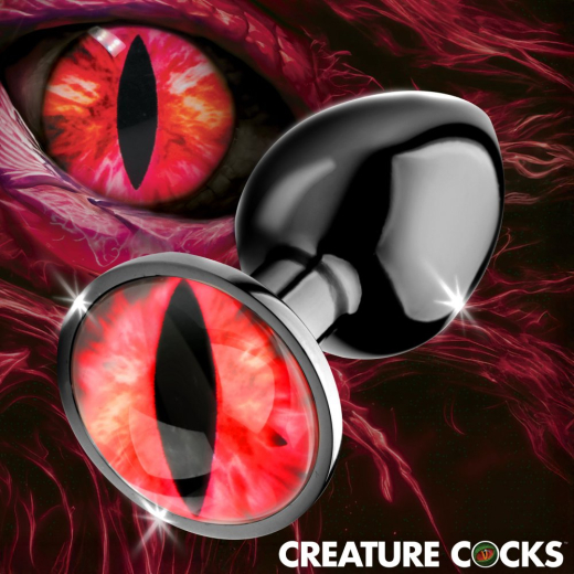 Creature Cocks Sinister Eye red Metall Analplug small
