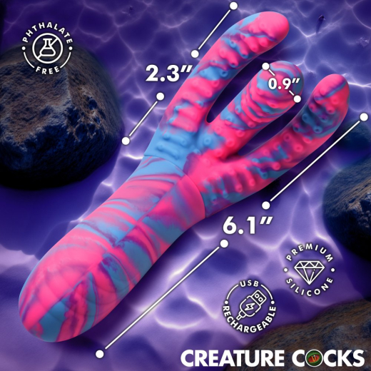 Creature Cocks Tenta-Come Tentakel Silikonvibrator aufladbarer Fantasievibrator von CREATURE COCKS günstig kaufen