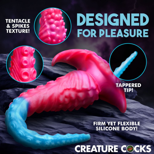 Creature Cocks Vibropus Fantasy Vibrator w. Remote Silicone flexible Anal Snake 3 Speed 7 Mode by CREATURE COCKS buy