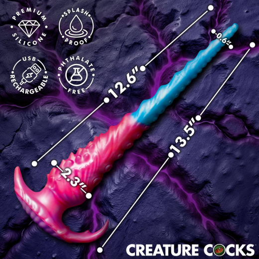 Creature Cocks Vibropus Fantasy Vibrator w. Remote Silicone 32cm long flexible Anal Snake 3 Speed 7 Mode buy