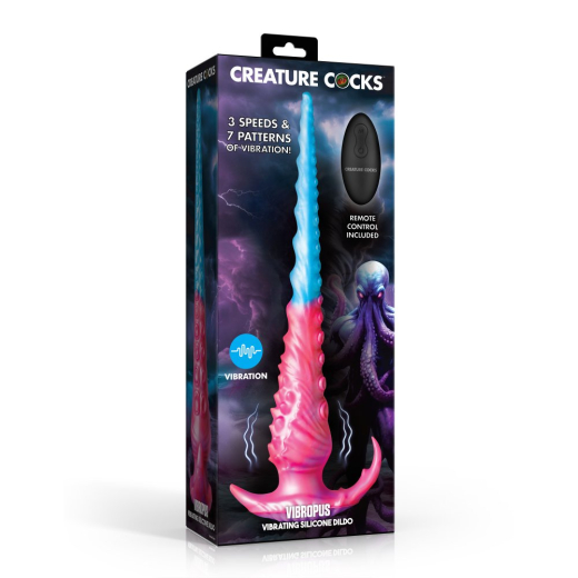 Creature Cocks Vibropus Fantasy Vibrator w. Remote SAnal Snake 3 Speed 7 Mode by CREATURE COCKS buy