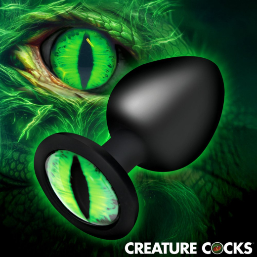 Creature Eye silicone plug anal avec oeil en verre large