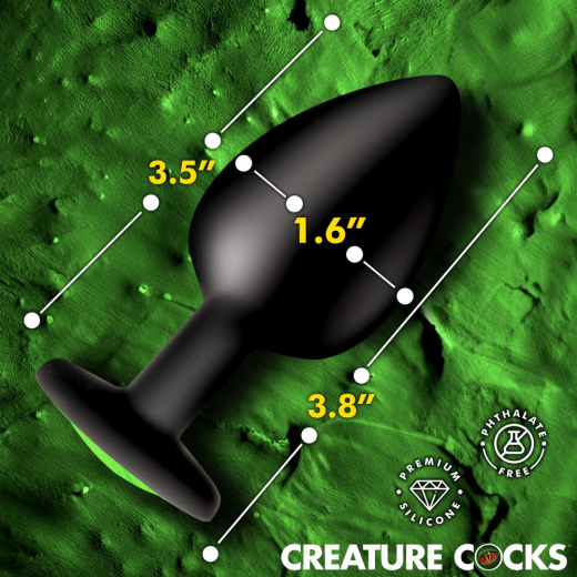 Creature Eye Silikon Analplug m. Glasauge large mit grünem Katzenauge von CREATURE COCKS günstig kaufen
