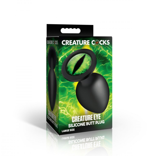 Creature Eye Silikon Analplug m. Glasauge large mit Katzenauge konisch klassische Form von CREATURE COCKS kaufen
