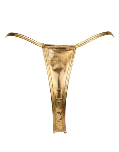 Damen Mini G-String goldfarben minimalistischer Damenstring mit elastischen Bändern von RIMBA kaufen
