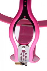 Damen Stahl Keuschheitsgürtel Pink