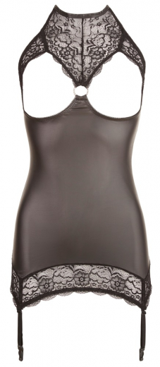 Dessouskleid busenfrei Mattglanz & Spitze