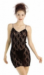 Dessouskleid m. Spaghettiträgern Spitze Bella