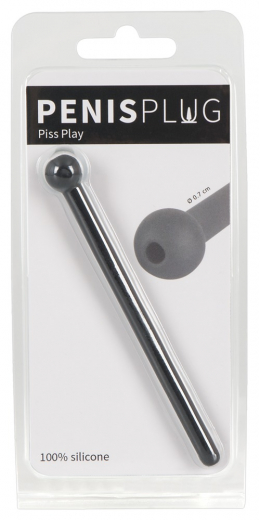 Dilator hohl Piss Play Penisplug 7mm Silikon