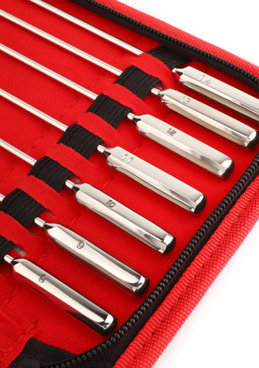 Dilator Set 13 Stück Bakes Edelstahl 2-14mm mit Olivenspitze hochwertiges für Harnröhrendehnungs-Spiele kaufen