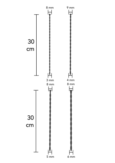 Dilator-Set 4er gewellt 3-6mm Silikon biegsame Dilatatoren zur Harnröhren- & Postatastimulation von HIDDEN DESIRE kaufen