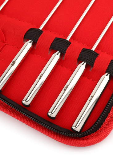 Dilator Set Bakes geriffelt 8-teilig Edelstahl 7-14mm mit stark stimulierenden gerippten Olivenspitzen 7-14mm kaufen