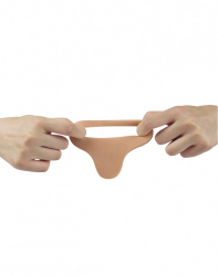 Dildo m. Cockring Ultra Soft Double Penetration Realistic 6.25-Inch