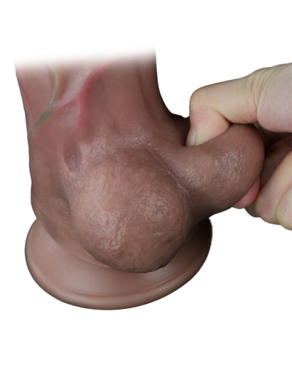 Godemiché Dual Layer 11.5-Inch Nature Cock XXL Silicone brun