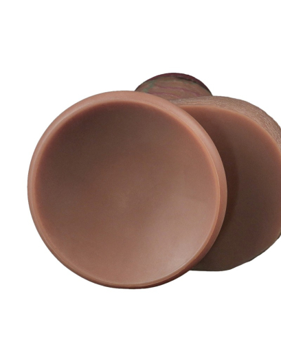 Dildo Dual Layer 9.5-Inch Nature Cock XXL Silicone brown