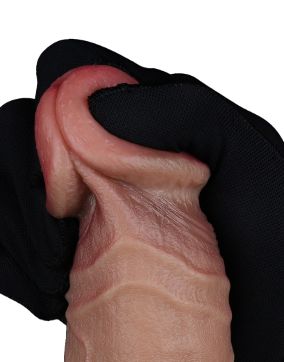 Dildo Dual Layer Nature Cock 9-Inch Silikon braun