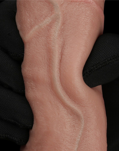 Dildo Dual Layer Nature Cock 9-Inch Silikon braun