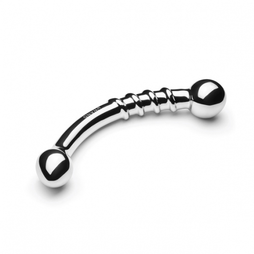 Dildo w. Bulbs spiral ribbed Le-Wand Bow Stainless Steel
