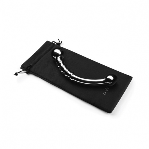Dildo w. Bulbs spiral ribbed Le-Wand Bow Stainless Steel