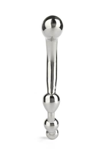 Dildo w. Bulbs Pleasure Wand Stainless Steel G-Spot & Prostate Stimulator curved spherical Shape by MR STEEL buy cheap