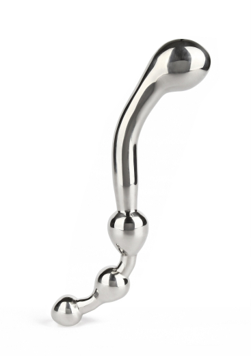 Dildo w. Bulbs Pleasure Wand Stainless Steel G-Spot & Prostate Stimulator curved Shape by MR STEEL buy cheap