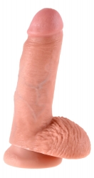 Dildo m. Saugbasis King Cock 7 Inch Balls haut