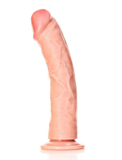 Dildo m. Saugfuss Curved Realistic 10-Inch hautfarben 25.5cm x 5.6cm einführbare Grösse PVC-Dildo mit Äderung kaufen